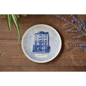 Lenox Collectible‎ Decorative Plate The Marine 1981 architecture blue Art Deco